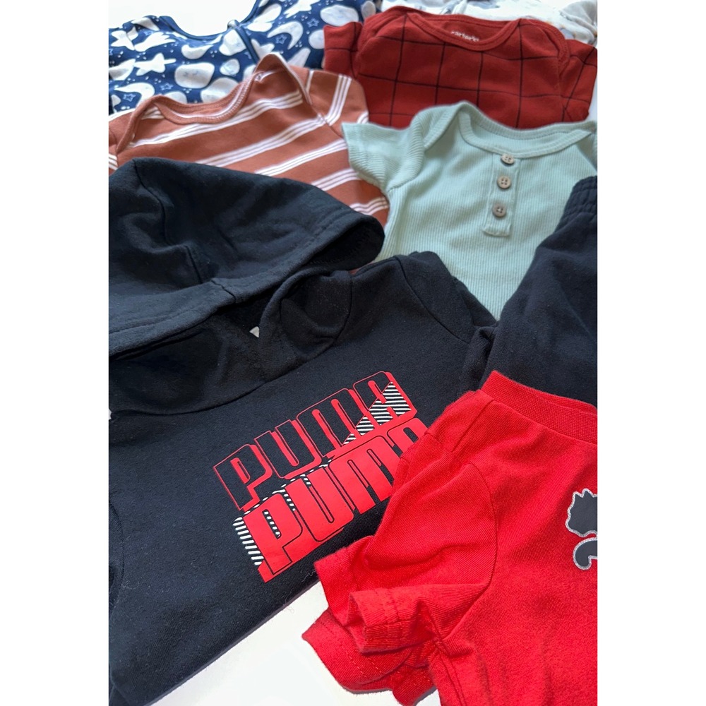 Baby Boy Lot‎ of 8 Play Wear Sleepwear Bundle Size 6-9mo - Picture 2 of 16